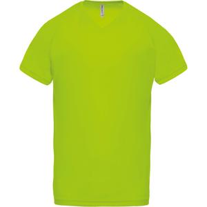 pa476-lime-t-shirt-a-col-v-proact-sport-verde-neon