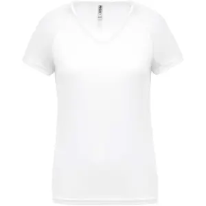 pa477-white-proact-sport-v-neck-t-shirt-frau-weiss-weiss