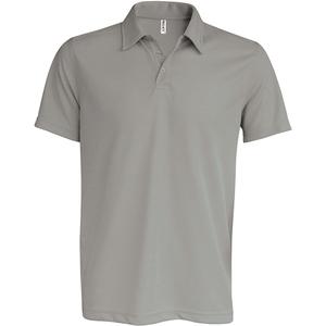 pa482-finegrey-polo-de-manga-curta-proact-sport-cinza-claro