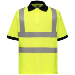 yhvj210-hivisyellow-poloshirt-met-korte-mouwen-yoko-bande-reflechissantes-geel