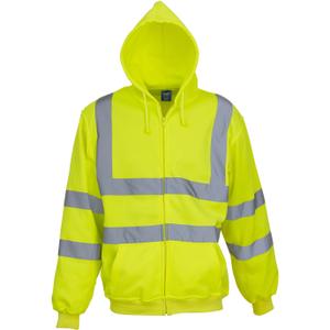 yhvk07-hivisyellow-hooded-sweatshirt-met-rits-yoko-geel