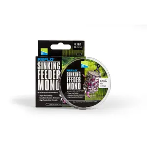 Nylon Feeder Preston 0.18 Reflo Sinking Mono 150M Spool 4lb image-0