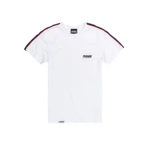 T-shirt Pusher hustle small logo image-0