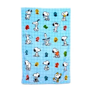 2 az 1-ben utazópárna és takaró Puckator Blankeazzz Snoopy & Woodstock image-1