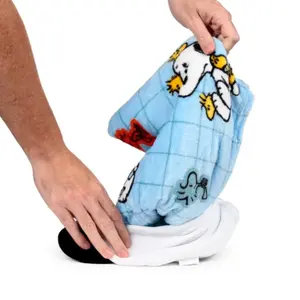 2 az 1-ben utazópárna és takaró Puckator Blankeazzz Snoopy & Woodstock image-3