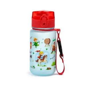 Reinforced Plastic Water Bottle with Push Button Lid Knights & Dragons Puckator image-3