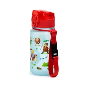 Reinforced Plastic Water Bottle with Push Button Lid Knights & Dragons Puckator image-4