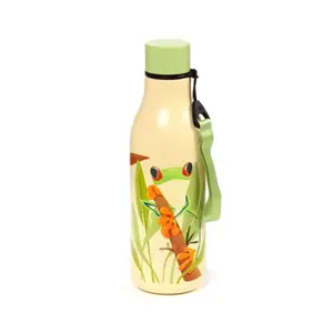 Garrafa de Aço Inoxidável para Bebidas Quentes ou Frias Sapo Tropical Puckator image-0