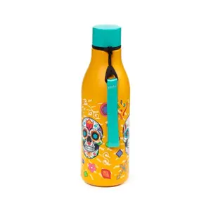 Stainless Steel Water Bottle for Hot or Cold Drinks Day of the Dead Puckator image-2