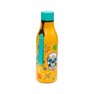 Stainless Steel Water Bottle for Hot or Cold Drinks Day of the Dead Puckator image-3