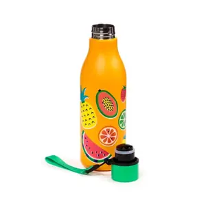 Stainless Steel Bottle for Hot or Cold Drinks Puckator Summer Fruits image-1