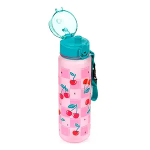 Reinforced Plastic Bottle with Push Button Cherries Puckator image-1