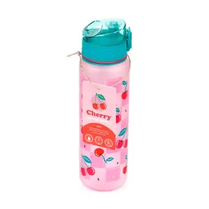 Reinforced Plastic Bottle with Push Button Cherries Puckator image-3