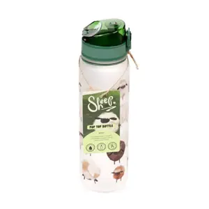 Reinforced Plastic Bottle with Push Button Sheep Puckator image-3