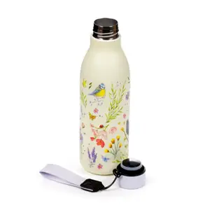 Stainless Steel Bottle for Hot or Cold Drinks Puckator Jan Pashley Ailes & Fleurs sauvages image-1