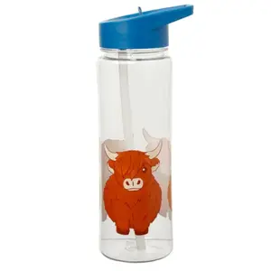 Water Bottle Puckator Highland Coo Cow image-1