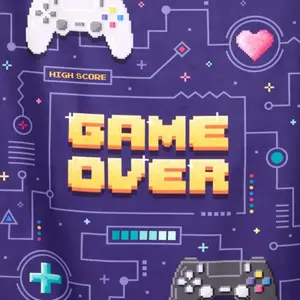 Strandhandtuch aus Mikrofaser Puckator Game Over image-2