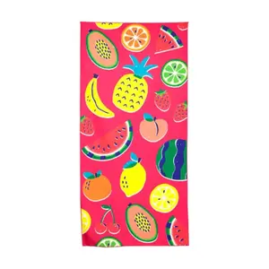 Microfiber beach towel Puckator Summer Fruits d'Eté