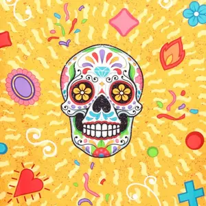 Strandhandtuch aus Mikrofaser Puckator Day of the Dead image-2
