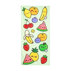Strandhandtuch aus Mikrofaser Puckator Pastèque & Fruits d'Eté