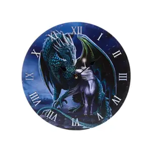 Dragon Protector and Unicorn Clock Puckator Lisa Parker image-0