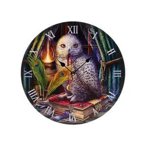Hibou Guardian of Spells Clock Puckator Lisa Parker image-0