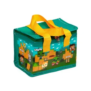 Insulated Meal Bag Puckator Minecraft Steve & Alex image-0