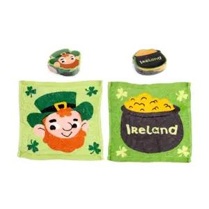 Compressed Travel Towel Puckator Leprechaun Chance Irlandaise image-1