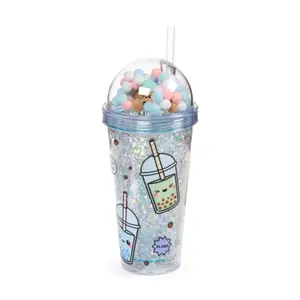 Unbreakable Double-Wall Cup Puckator Foodiemals Bubble Tea image-1