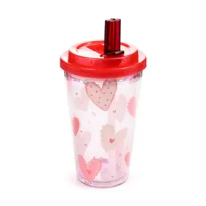 Unbreakable Double-Wall Cup Puckator Amore Cœurs