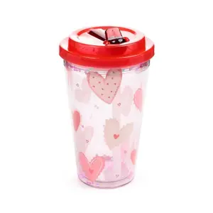 Unbreakable Double-Wall Cup Puckator Amore Cœurs image-1