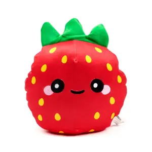 Squidglys Elidi the Strawberry Soft Toy Puckator image-0