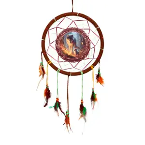 Wolf & Bear Dreamcatcher Puckator image-0