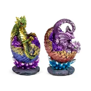 Figurine Kristallei schlüpfende Babydrachen - Elementar-Drachen Puckator image-0