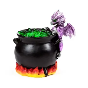 Dragon Figurine Decor and LED Cauldron Puckator Dragons Elementaires image-4