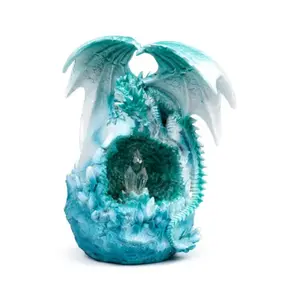 Figurine Deko Drache aus Eis auf seinem LED-Ei Puckator image-0