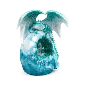 Figurine Deko Drache aus Eis auf seinem LED-Ei Puckator image-2