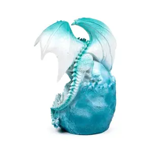 Figurine Deko Drache aus Eis auf seinem LED-Ei Puckator image-3