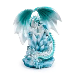 Figurine Dekorativ Drache aus Quarz auf seiner Crystal LED Puckator Dark Legends image-3