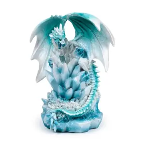 Figurine Dekorativ Drache aus Quarz auf seiner Crystal LED Puckator Dark Legends image-2
