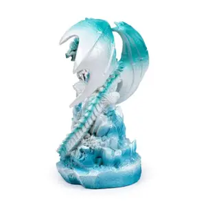 Figurine Dekorativ Drache aus Quarz auf seiner Crystal LED Puckator Dark Legends image-1