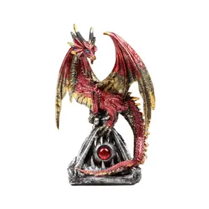 Figurine Deko Feuerdrache auf Auge Puckator Dark Legends image-1