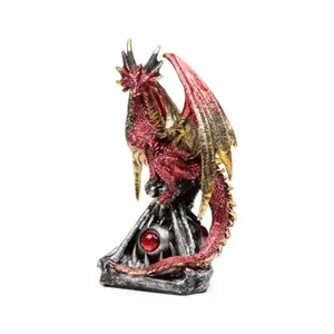 Figurine Deko Feuerdrache auf Auge Puckator Dark Legends image-2