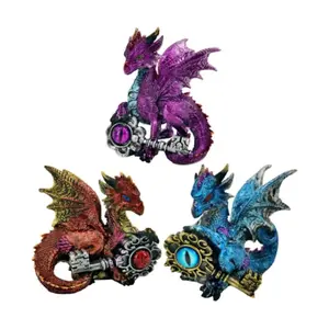 Decorative Dragon Figurine on Power Key Puckator Dark Legends (x3) image-0