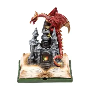 Dekorative Figur Drache Element Feuer auf LED Zauberschloss Puckator Dark Legends image-1