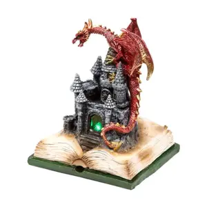Dekorative Figur Drache Element Feuer auf LED Zauberschloss Puckator Dark Legends image-2