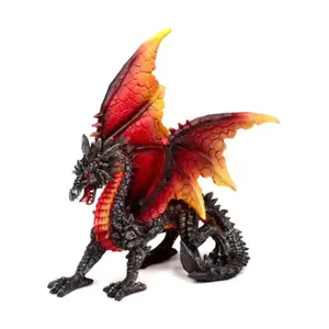 Dekorative Figur Feuerdrache und Obsidian Beschützer der Nacht Puckator Dark Legends image-0