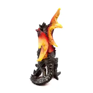 Dekorative Figur Feuerdrache und Obsidian Beschützer der Nacht Puckator Dark Legends image-3