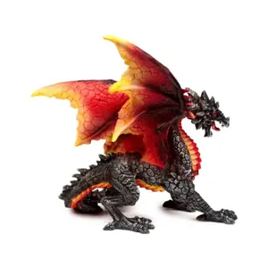 Dekorative Figur Feuerdrache und Obsidian Beschützer der Nacht Puckator Dark Legends image-4