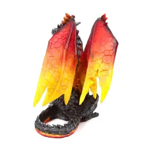 Fire Dragon and Obsidian Figurine Night Defender Puckator Dark Legends image-3